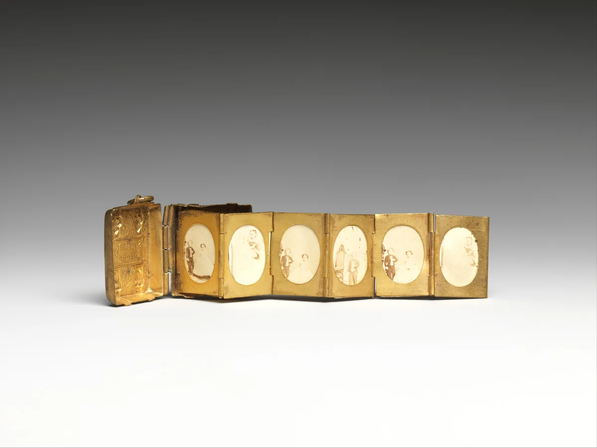 [Miniature Wedding Album of General Tom Thumb and Lavinia Warren] by Mathew Brady, book, 1862-1864