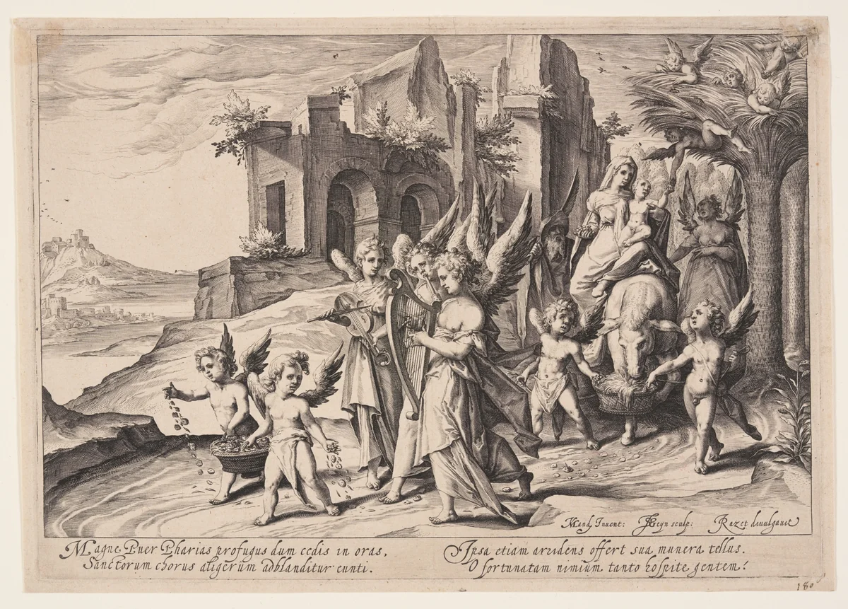 Return from the Flight into Egypt by Jacques de Gheyn II, print, 1587-1597