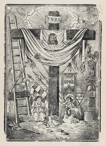 Symbols of the Passion by José Guadalupe Posada, print, 1890-1910