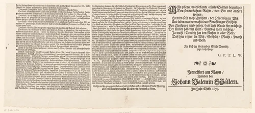 Onderschrift van de Festa della Sensa (vijfde gedeelte) by Jost Amman, other, 1697