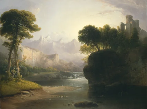 Fanciful Landscape by Thomas Doughty, painting, 1834
