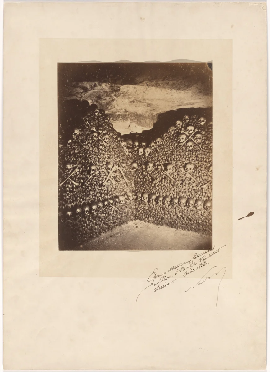 Test Obtained in the Catacombs of Paris Using the Serrin Regulator by Nadar, photograph, 1862