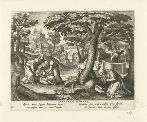 Eufrasia van Rome by Unknown, print, 1570-1618