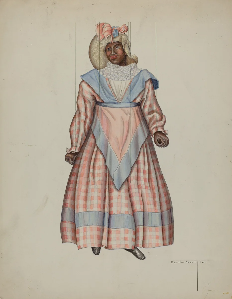 Puppet - "Liza" by Bertha Semple, index of american design, 1938