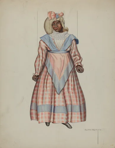 Puppet - "Liza" by Bertha Semple, index of american design, 1938