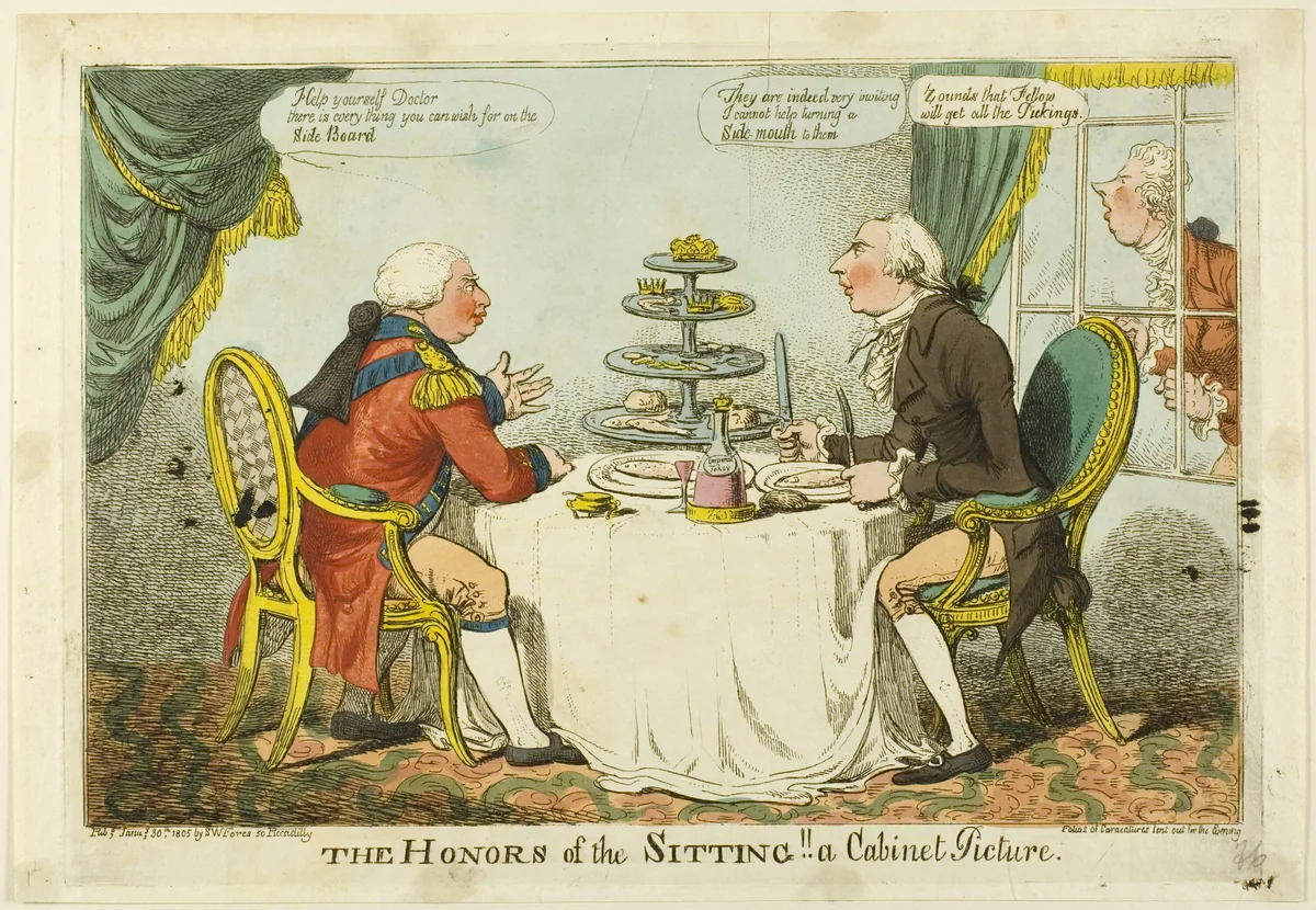 The Honors of the Sitting by Charles Williams, print, 1805
