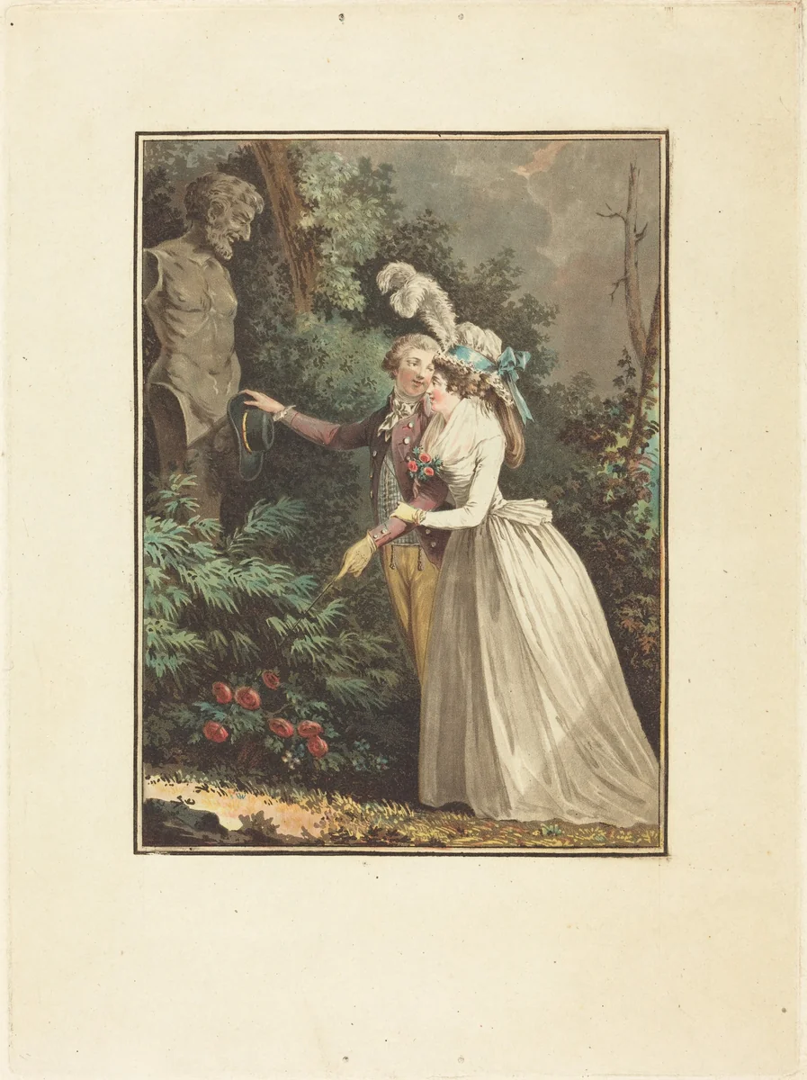 Ah! Laisse-moi donc voir by Jean-François Janinet; Nicolas Lavreince, print, 1752-1814