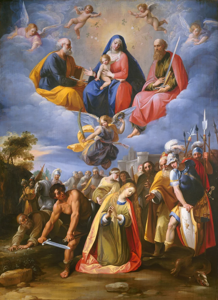 Martyrdom of Saint Margaret by Giuseppe Cesari, painting, 1608-1611