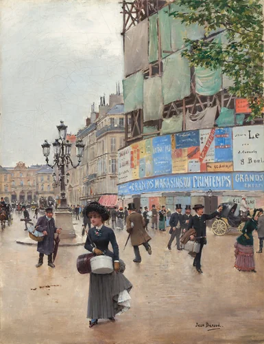 Paris, rue du Havre by Jean Béraud, painting, 1882