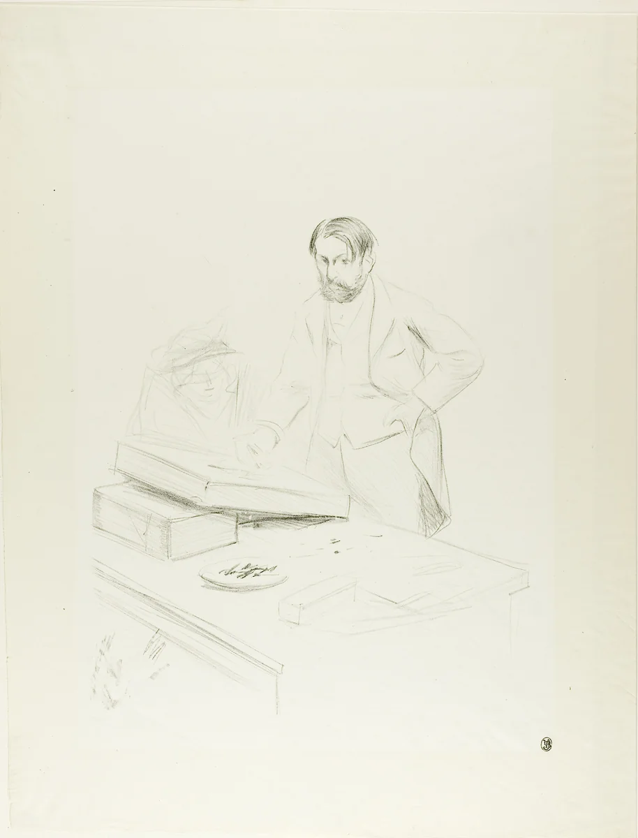 Forain, Lithographer by Jean-Louis Forain, print, 1890-1900