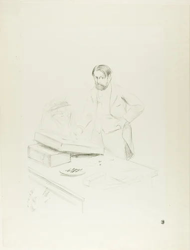 Forain, Lithographer by Jean-Louis Forain, print, 1890-1900