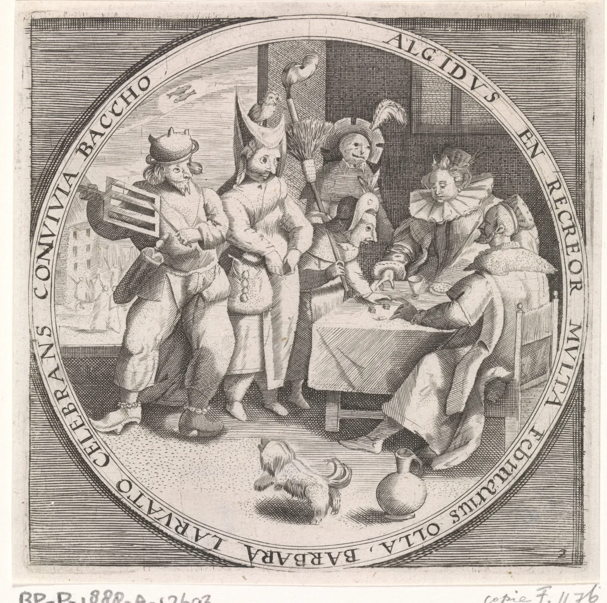 Februari: Vastenavond by anonymous, print, 1574-1687