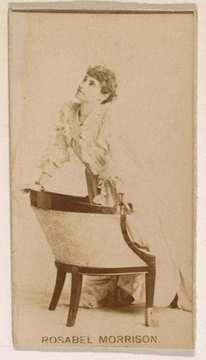 Rosabel Morrison, from the Actresses series (N245) issued by Kinney Brothers to promote Sweet Caporal Cigarettes by Kinney Brothers Tobacco Company, photograph, 1890