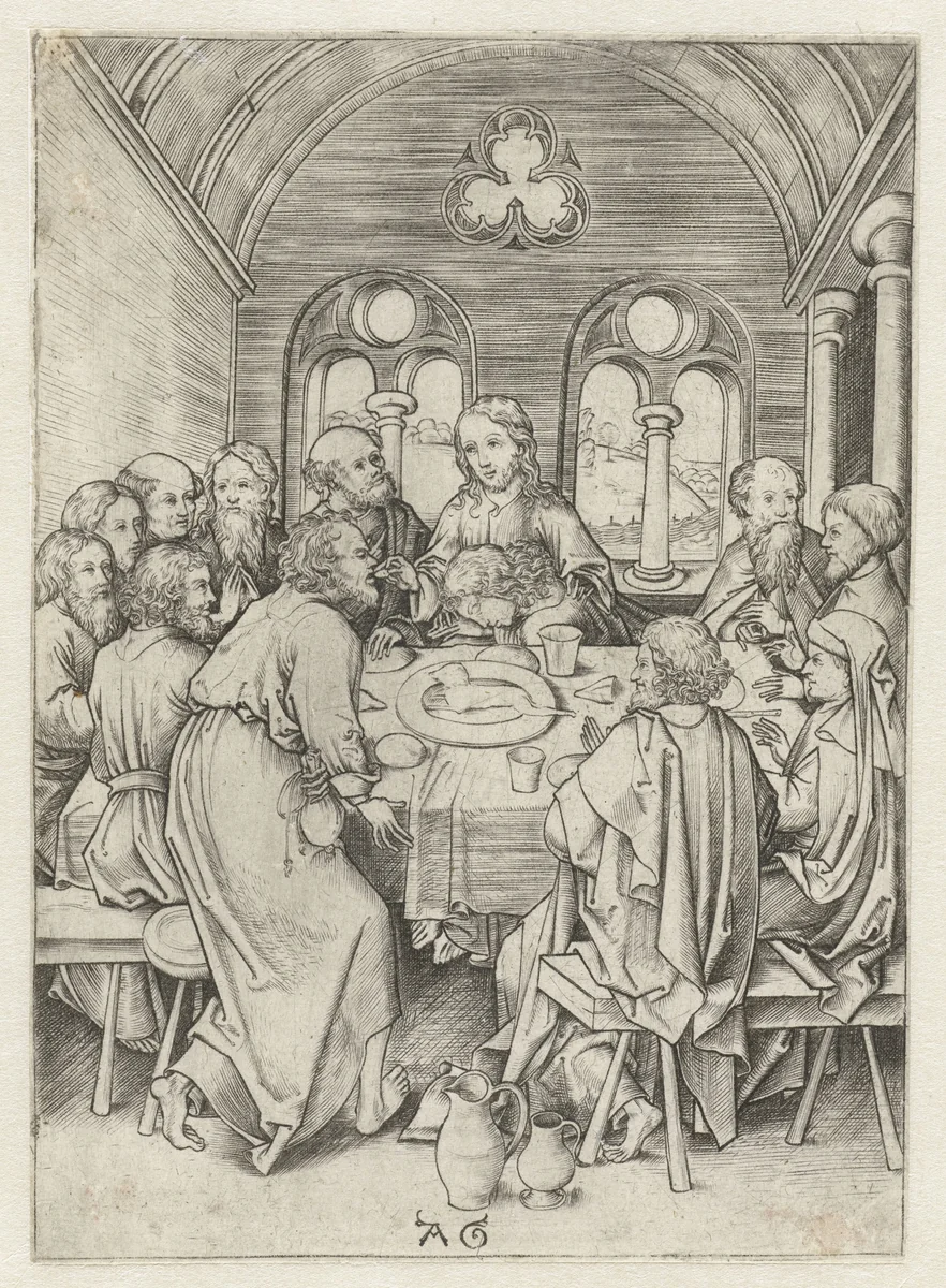 Laatste Avondmaal by Unknown, print, 1475-1500