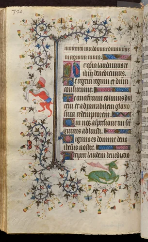 Hours of Charles the Noble, King of Navarre (1361-1425): fol. 160v, Text by Master of the Brussels Initials and Associates, book, 1400-1410