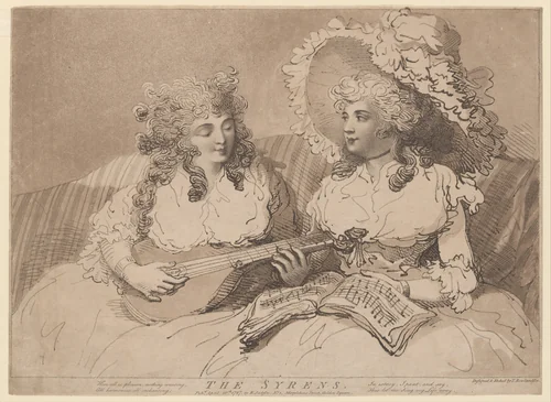 The Syrens by Thomas Rowlandson, print, 1787