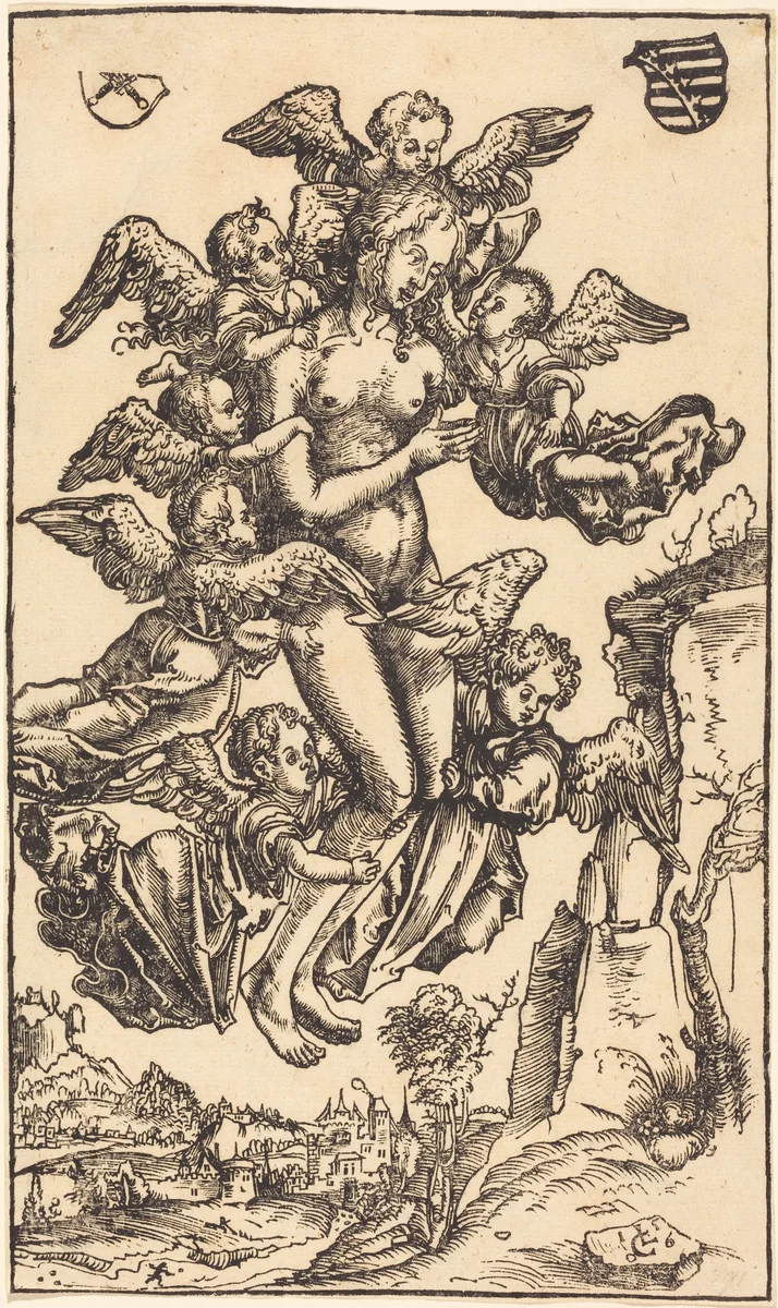 The Ecstasy of Saint Mary Magdalene by Lucas Cranach, print, 1506