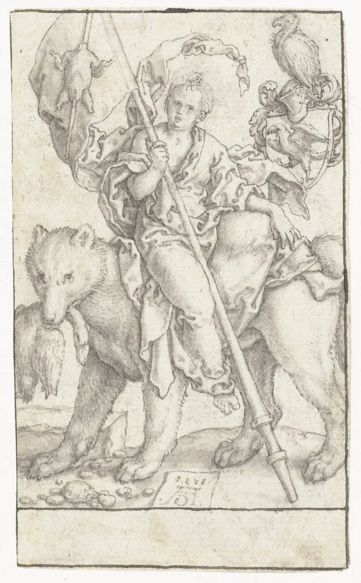 Hebzucht by Heinrich Aldegrever, drawing, 1551