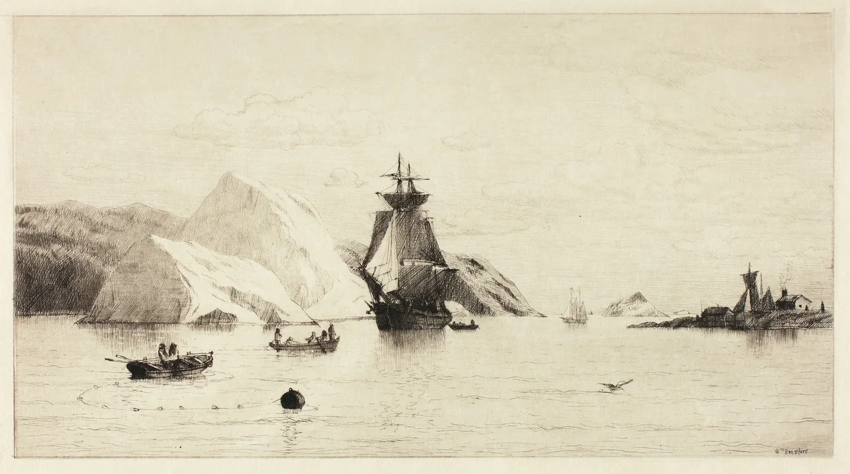 Arctic Seascape by William Bradford, print, 1843-1892