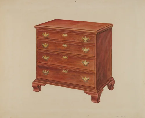 Chest of Drawers by Francis Law Durand, index of american design, 1937