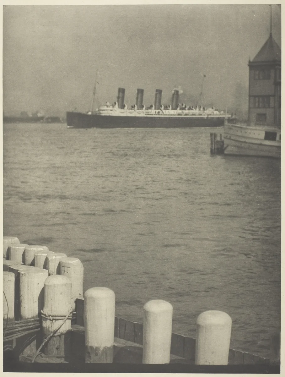 Outward Bound, The Mauretania by Alfred Stieglitz, print, 1910