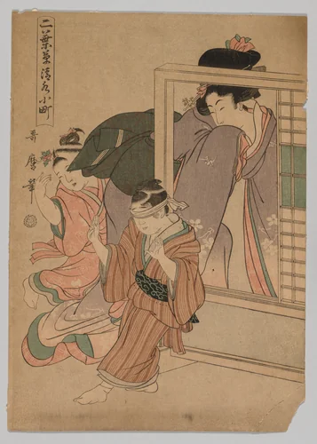 Kiyomizu Komachi from the series Little Seedlings: Seven Komachi by Kitagawa Utamaro (喜多川歌麿), print, 1801-1805