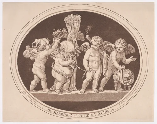 The Marriage of Cupid and Psyche by James Gillray, print, 1797