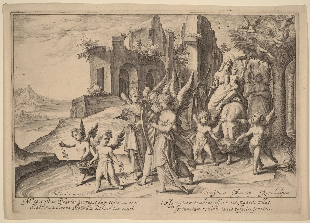 Return from the Flight into Egypt by Jacques de Gheyn II
Karel van Mander I
Robert de Baudous
Jacques Razet, print, 1587-1597