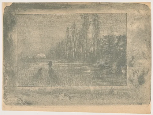 Matinée d'automne (Le petit chasseur) by Félix-Hilaire Buhot, portfolio, 1895