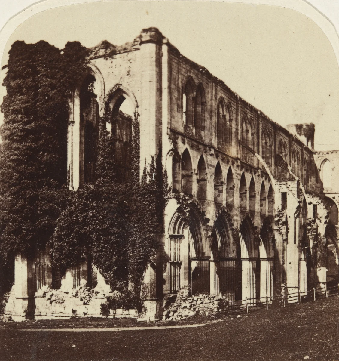 Rivaulx Abbey by Roger Fenton, photograph, 1857