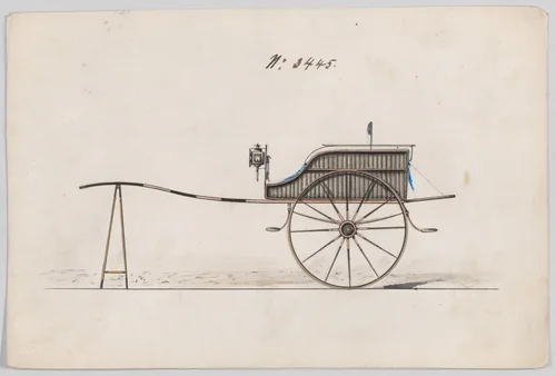 Villiage Cart #3445 by Brewster & Co., drawing, 1878