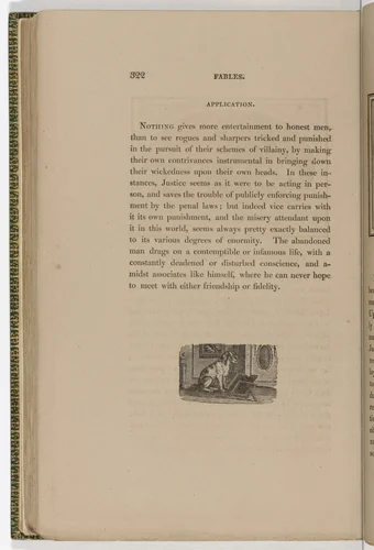 Tailpiece (page 322) from The Fables of Aesop by Thomas Bewick, illustrated book, 1818