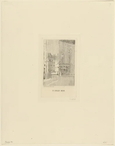 O Sole Mio by Walter Richard Sickert, print, 1900