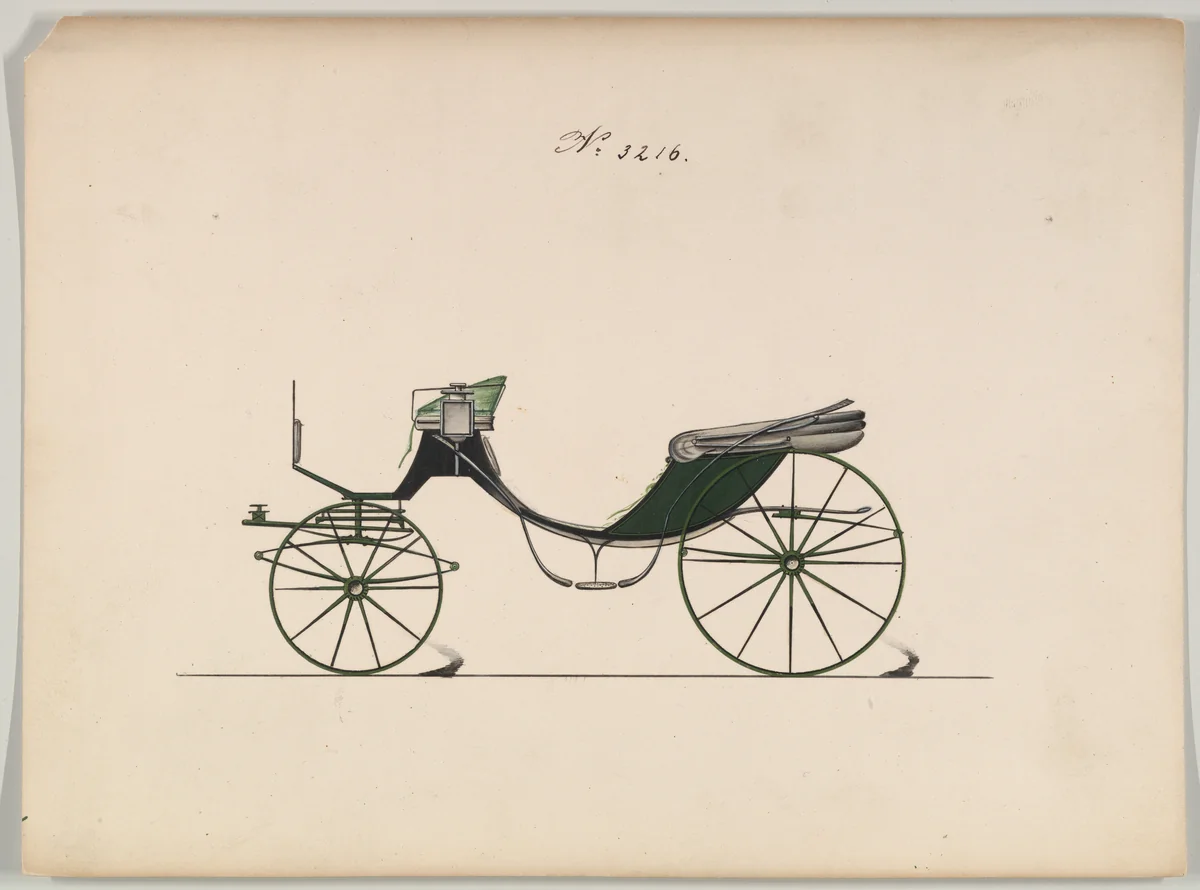Cabriolet #3216 by Brewster & Co., drawing, 1876