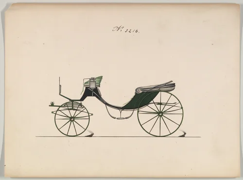 Cabriolet #3216 by Brewster & Co., drawing, 1876