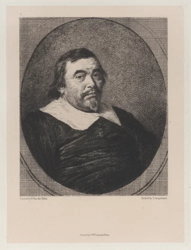 A Dutch Burgomaster, after Bartholomeus van der Helst by Jules Ferdinand Jacquemart, print, 1871