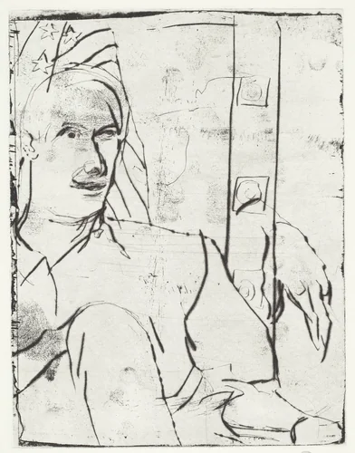 C.J.D. by Richard Diebenkorn, print, 1990
