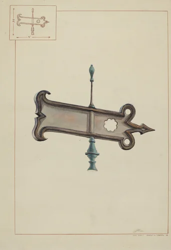 Weather Vane by Ernest A. Towers, Jr., index of american design, 1938