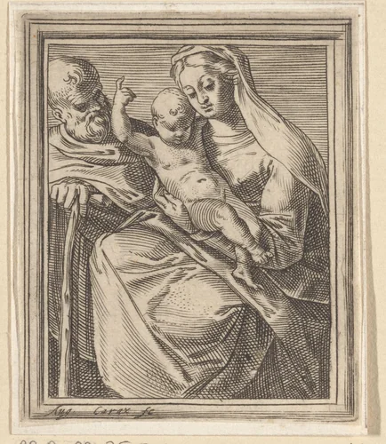 Heilige Familie by Unknown, print, 1581