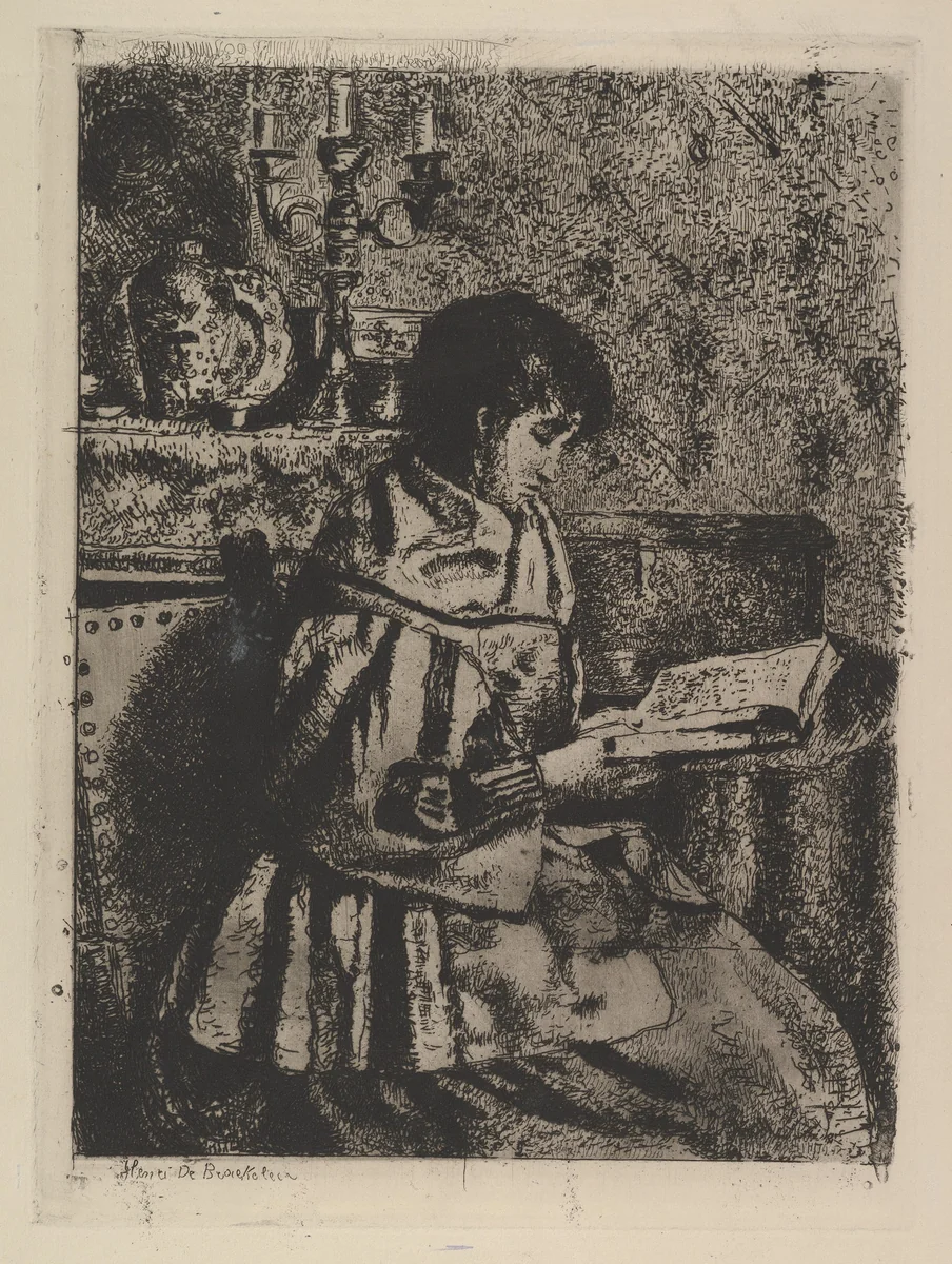 The Reader by Henri de Braekeleer, print, 1850-1900