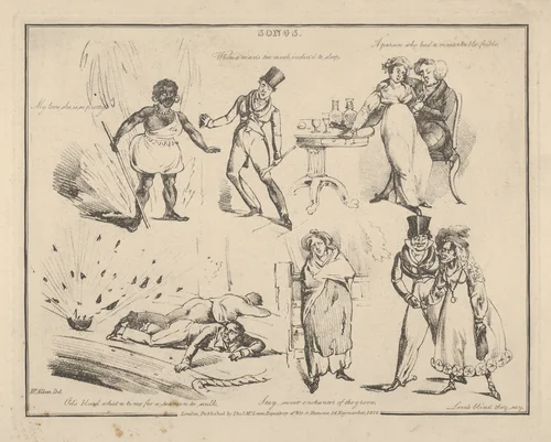 Songs: "My love she's so pretty..." by Henry Thomas Alken, print, 1822