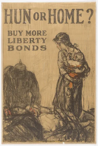Hun or Home? Buy More Liberty Bonds by Henry Patrick Raleigh, design, 1918