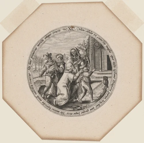 XC: Ninety Years by Crispijn van de Passe I, print, 1594-1599