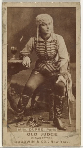 Mlle. Dupre, Paris, from the Actors and Actresses series (N171) for Old Judge Cigarettes by Goodwin & Company, photograph, 1886-1890