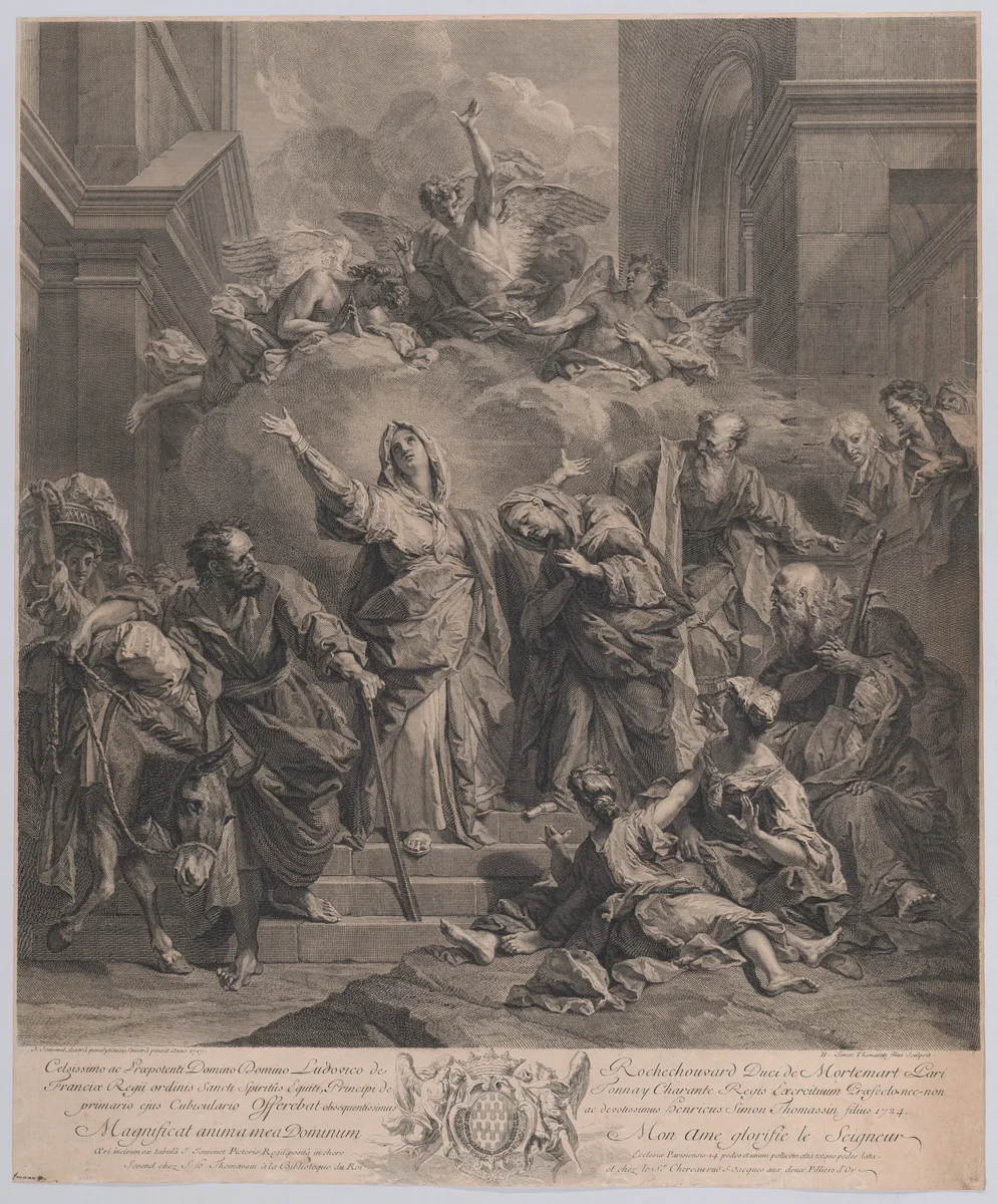 The Magnificat by Henri-Simon Thomassin, print, 1724
