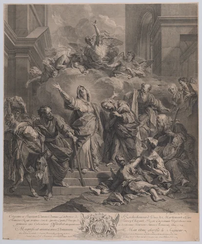 The Magnificat by Henri-Simon Thomassin, print, 1724