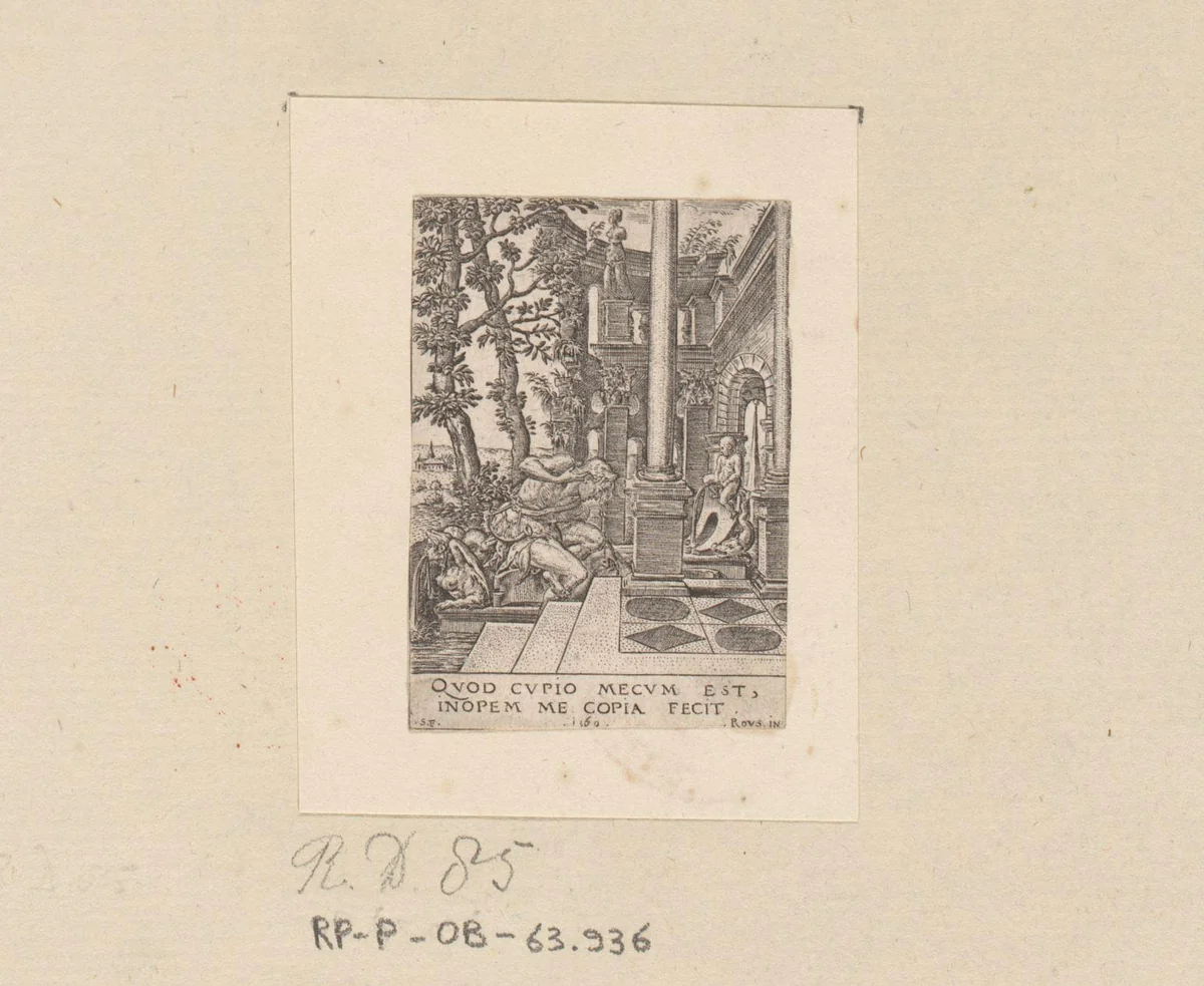 Narcissus by Unknown, print, 1569