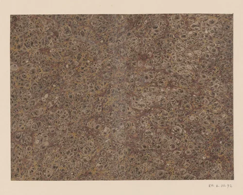 Ringkiezelmarmer in bruin, rood en geel by anonymous, other, 1700-1850