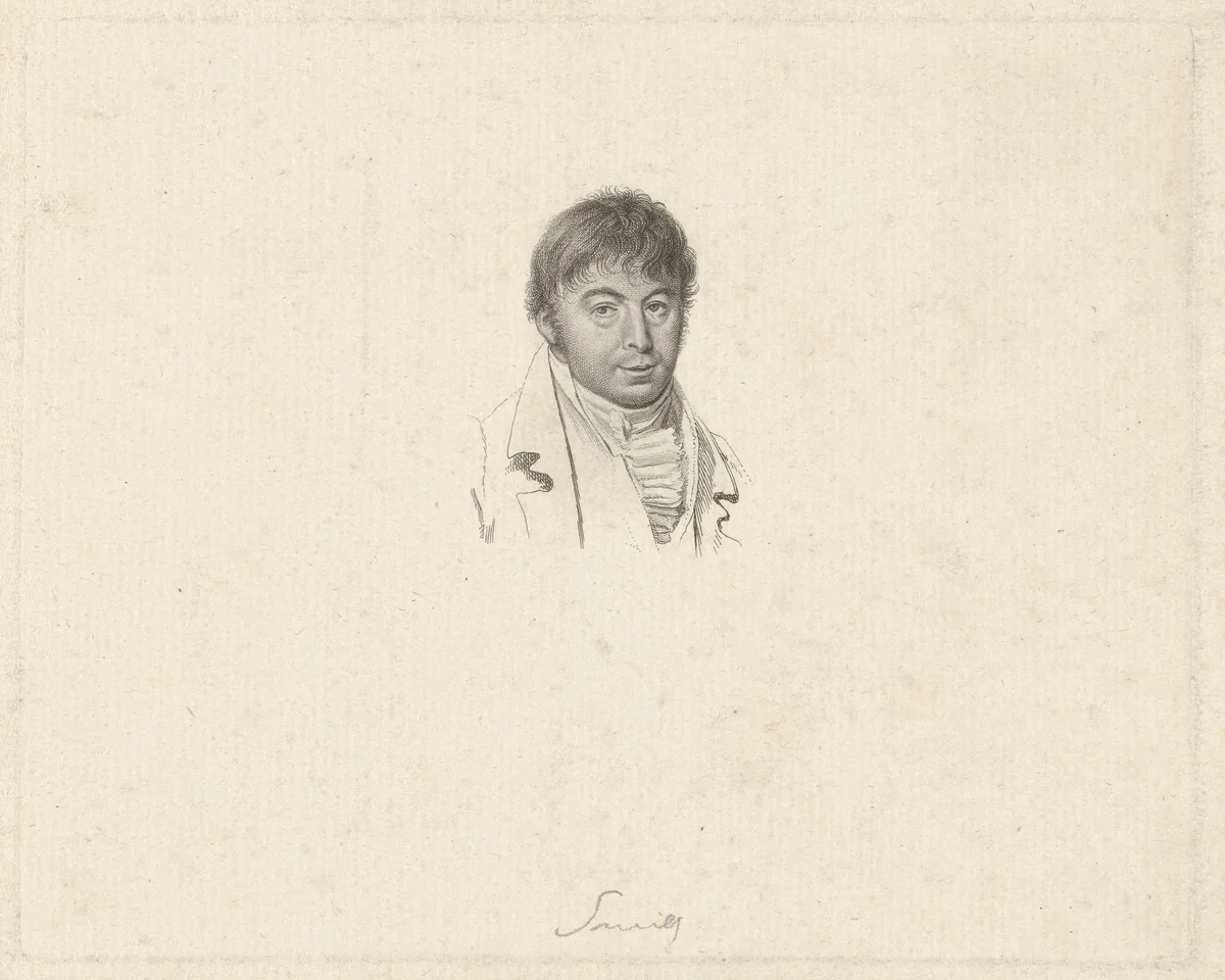 Portret van Jacob Smies by Jacob Ernst Marcus, print, 1811