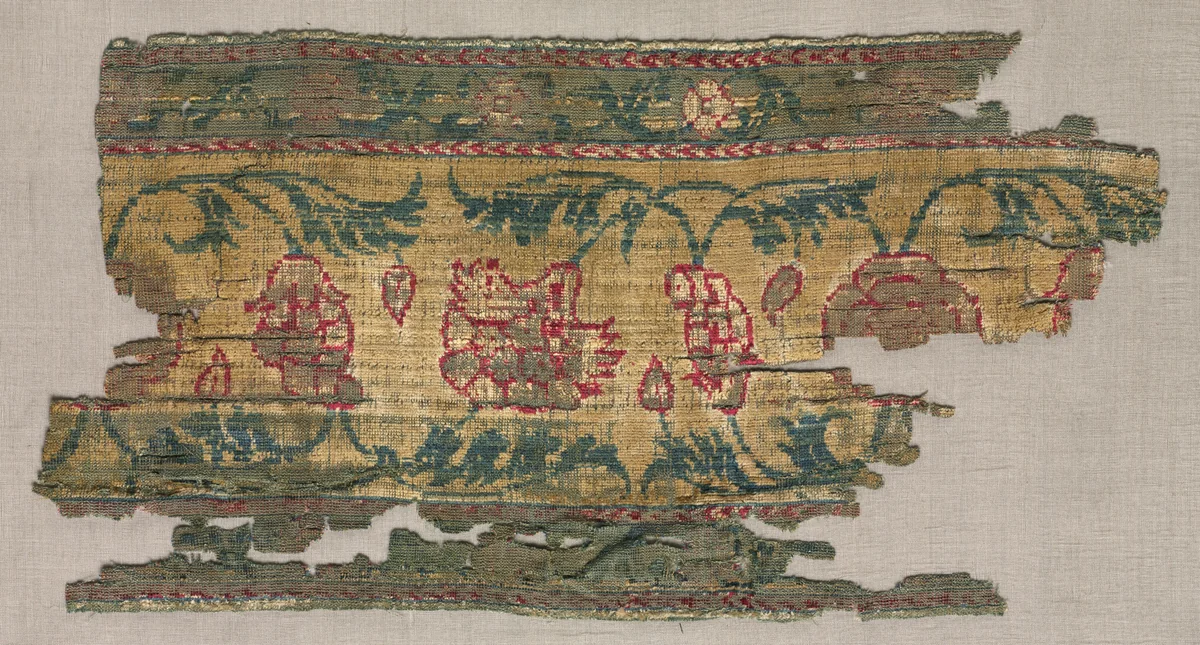 Fragment of a Carpet Border by Unknown, textile, 1500-1599